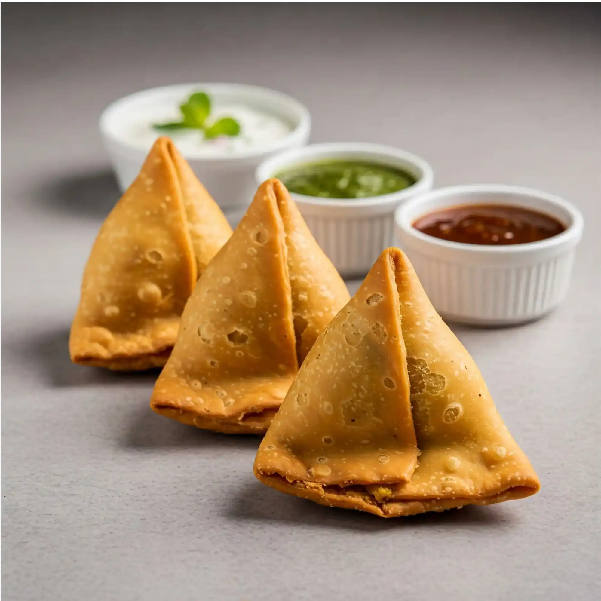 Veg Samosa - 3 Pieces at Athidi Indian